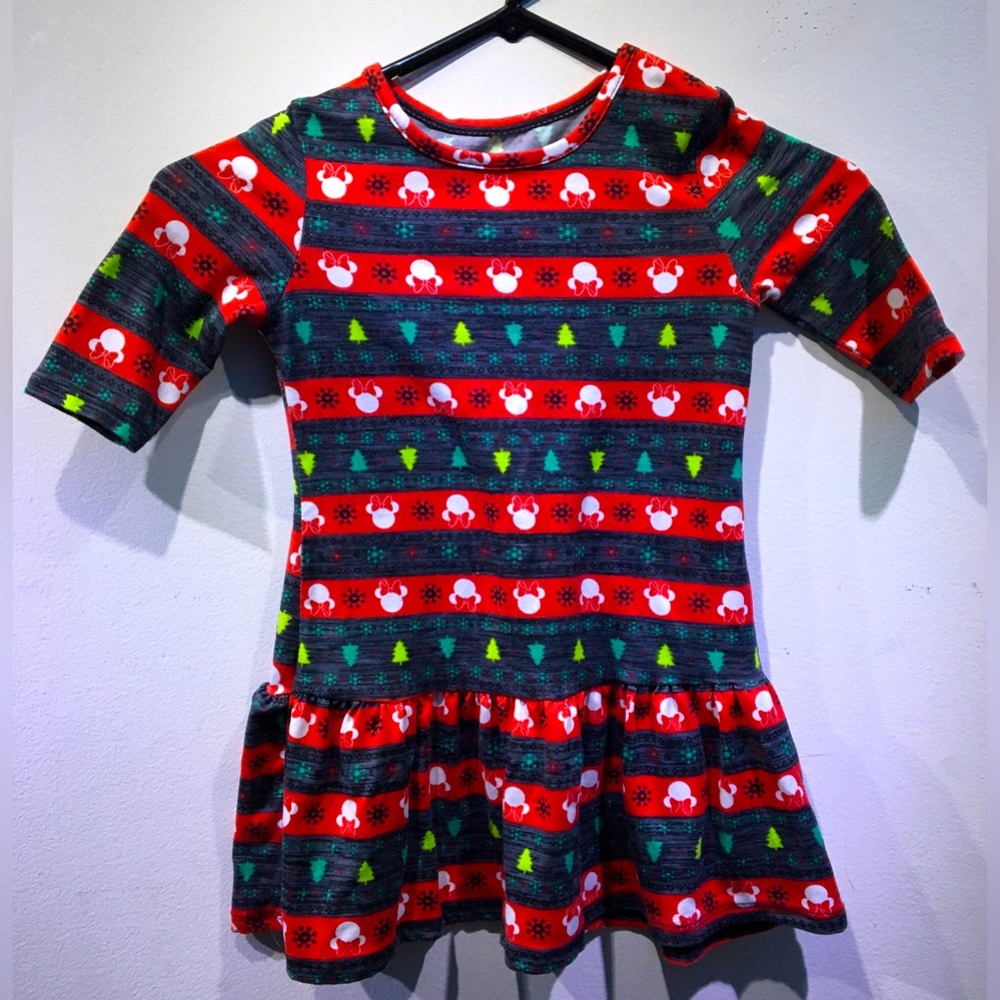 Disney Minnie Mouse Christmas dress Size 4-5